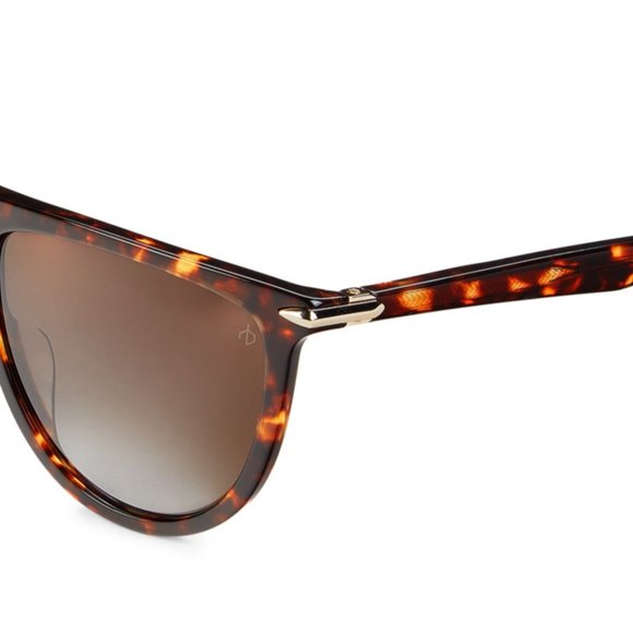 RAG & BONE 57MM Round Sunglasses Brown - Picture 3 of 12